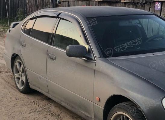 Дефлекторы окон (ветровики) Lexus GS II 1997-2004/Toyota Aristo (S160) 1997-2004"EuroStandard"  Кобра Тюнинг