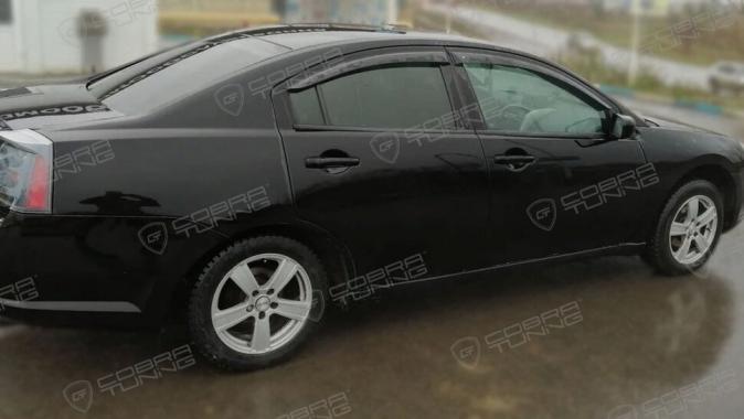 Дефлекторы окон (ветровики) Mitsubishi Galant IX Sd 2004 (Митсубиши Галант) Кобра Тюнинг